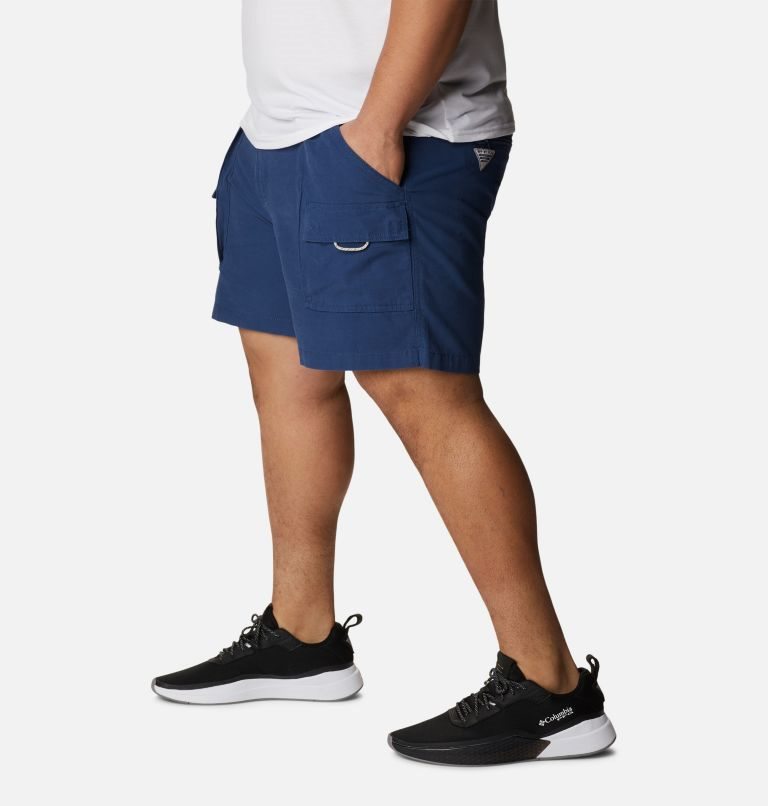 Men's Columbia PFG Brewha II Shorts Navy | Plus Size CA-V083L